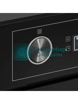 Шкаф духовой электрический Maunfeld AEOH60102B, 60л, дверца с 3 стеклами, черный