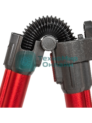 Пылесос вертикальный Supra VCS-5080 красный/серый, питание от аккумулятора, 250 Вт, уборка сухая, пылесборник 0.8 л