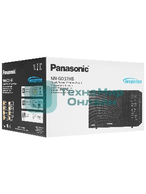 Микроволновая печь Panasonic NN-GD37HBZPE черный 23 л, 1000 Вт, переключатели - сенсор, поворотный механизм