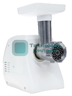 Мясорубка электрическая Ротор ЭМШ 35/250-3 белый, 1500 Вт, 0.6 кг/мин, реверс, защита от перегрузки, насадки - 4