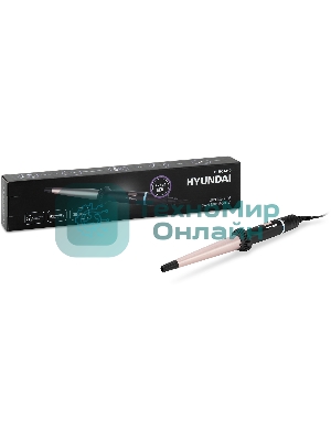 Щипцы для завивки волос Hyundai H-HC1410 черный, 13-25 мм, 200 °C, 6 режимов
