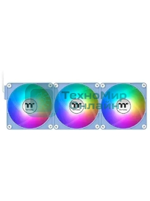 Вентилятор для корпуса Thermaltake CT140 EX Sync Hydrangea ARGb 140х140x25 синий (упаковка 3шт) CL-F197-PL14BU-A