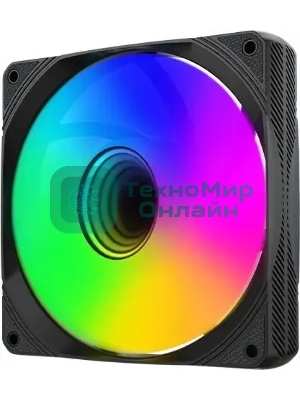 Вентилятор для корпуса Bloody BD-CF120ARGB1 ARGB черный, 120 мм, 1600 об/мин, 26 дБ, 4 pin