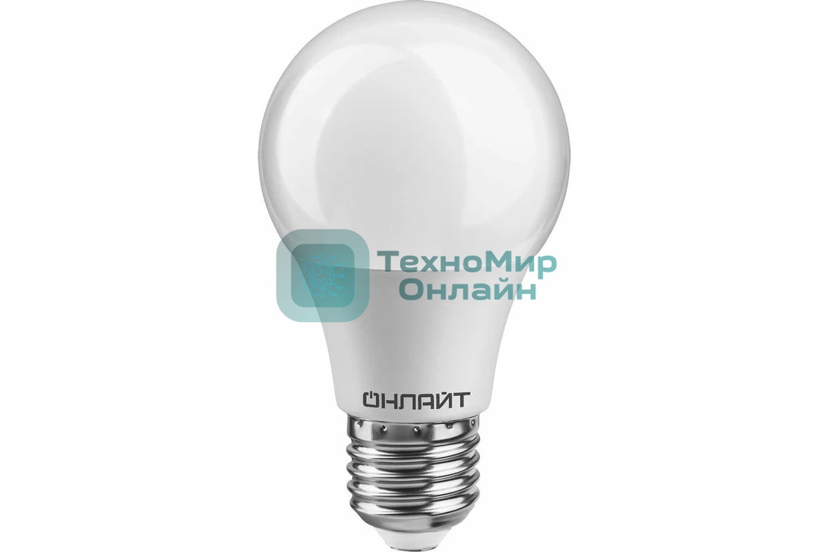 Лампа светодиодная ОНЛАЙТ 71648 OLL-A60-7-230-4K-E27 7 Вт грушевидная 4000К белый E27 560 лм