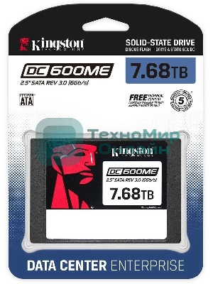 Накопитель SSD Kingston DC600M SATA-III 7.68Tb SEDC600ME/7680G 2.5