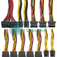 Блок питания ExeGate 800NPXE, 800W, (ATX, PPFC, PC, 12cm fan, 24pin, (4+4)pin, 2xPCI-E, 5xSATA, 3xIDE, черный, кабель 220V в комплекте 1,8м)