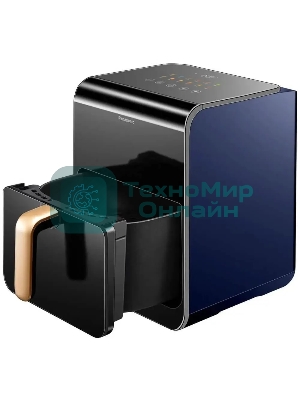 Аэрогриль Panasonic NF-CC600ATS черный, 1450 Вт, 6 л, сенсор, 11 программ