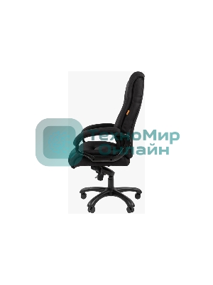 Кресло Chairman 410 черный, ткань, 120 кг, механизм качания