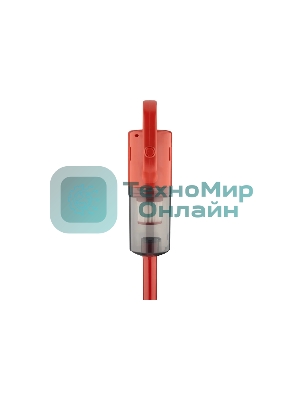 Пылесос вертикальный Homestar HS-1027 красный, питание от аккумулятора, 200 Вт, уборка сухая, пылесборник 1.5 л
