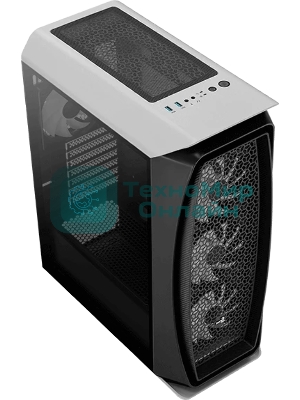 Компьютерный корпус Aerocool/Formula Aero One Frost-G-WT-v1 белый без БП ATX 4x120мм 2x140мм 2xUSB 3.0 audio bott PSU