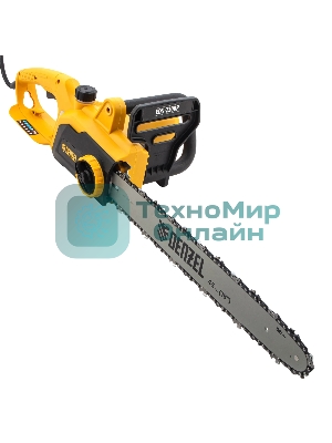 Пила цепная электрическая Denzel EDS-2200P 2,2кВт, поперечная, шина 45см, шаг 3/8, паз 1,3 мм, 63 зв