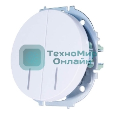 Выключатель 2-кл. СП OSEN 10А IP20 с подсветкой механизм бел. LEZARD 743-0288-112