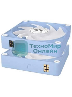 Вентилятор для корпуса Thermaltake CT140 EX Sync Hydrangea ARGb 140х140x25 синий (упаковка 3шт) CL-F197-PL14BU-A