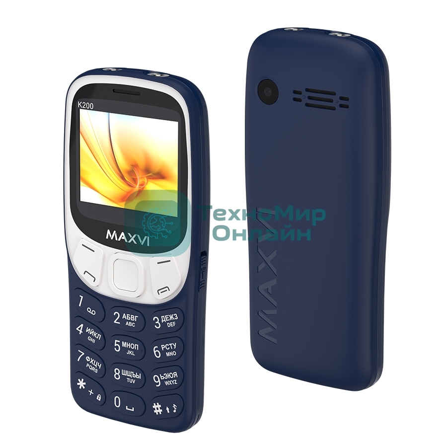 Мобильный телефон Maxvi K200 синий