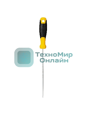 Отвертка шлицевая Deli DL6331501 3х150мм CR-V, Двухкомпонентная ручка. Хромированная