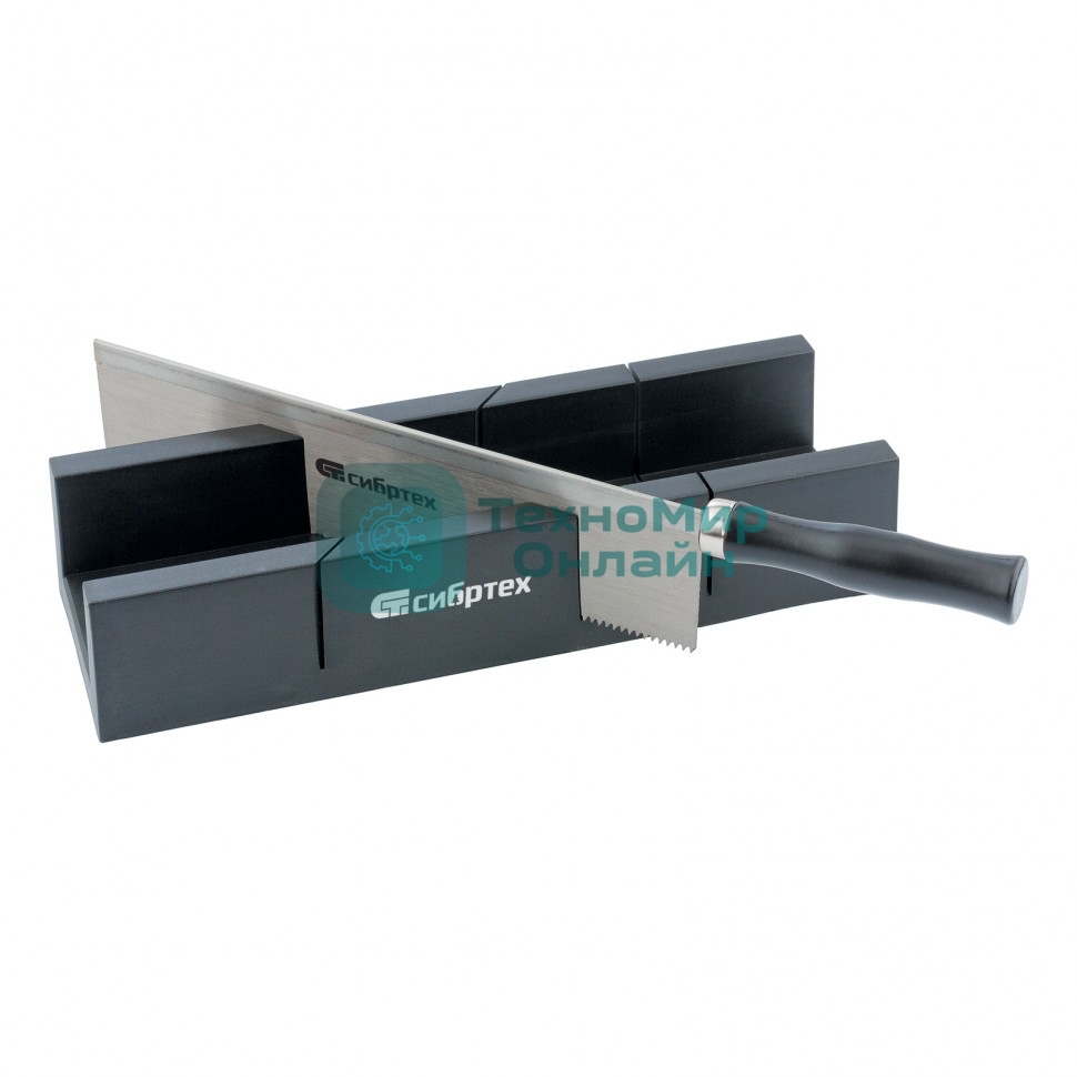 Стусло пластиковое Сибртех 300х60 мм, пила 250 мм