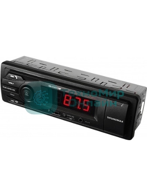 Автомагнитола Soundmax SM-CCR3179B, 1 DIN, Bluetooth, USB Type-A, AUX
