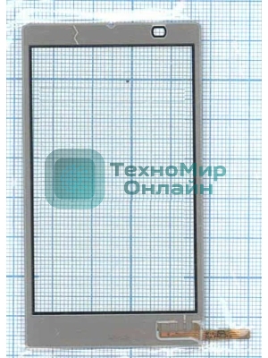 Сенсорное стекло (тачскрин) для Philips Xenium X809, черное