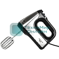 Миксер SUPRA MXS-591 500 Вт, 6 скоростей, режим Турбо, насадки для взбивания яиц и крема, насадки для замеса тяжелого теста, корпус металл/пластик, черный)