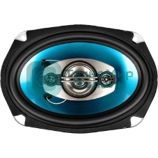 Колонки автомобильные Ural Бирюза АС-Б6947, 200Вт, 93дБ, 4Ом, 15x23см, (6x9дюйм), 2шт, коаксиальные, четырехполосные