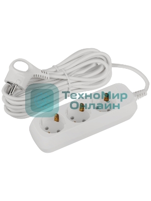 Удлинитель электрический ЭРА UDL-16-370-E Greenline 3 розетки с заземлением 7м ПВС 3x1мм2