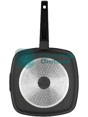 Сковорода-гриль Rondell Craft RDA-1485, 28 см, 28x28, антипригарное покрытие, черный