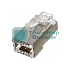 Коннектор VCOM RJ45 8P8C для FTP кабеля 5 кат. экранированные, 20 шт,