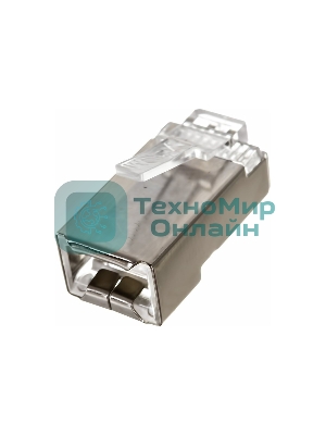 Коннектор VCOM RJ45 8P8C для FTP кабеля 5 кат. экранированные, 20 шт,