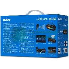 Колонка портативная SVEN PS-255 черный 12W 1.0 BT 3600mAh