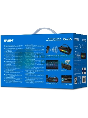 Колонка портативная SVEN PS-255 черный 12W 1.0 BT 3600mAh