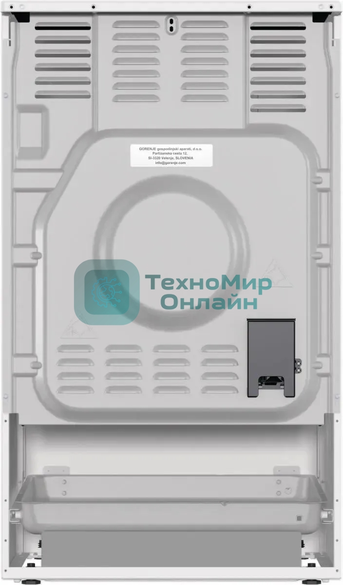Плита электрическая Gorenje GEC5A12WG-B белый, конфорок 4 электрических, духовка 68 л, 50 см x 85 см x 59.4 см (без крышки)