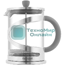 Френч-пресс Rondell Crystal Grey RDS-1669 (ST) стальной