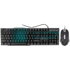 Комплект клавиатура+мышь Oklick 400GMK проводной, USB, 1200 DPI, чёрный