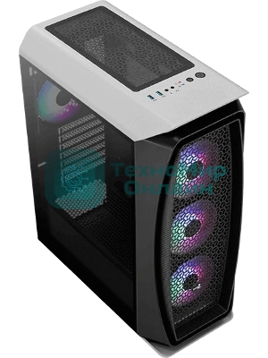 Компьютерный корпус Aerocool/Formula Aero One Frost-G-WT-v1 белый без БП ATX 4x120мм 2x140мм 2xUSB 3.0 audio bott PSU