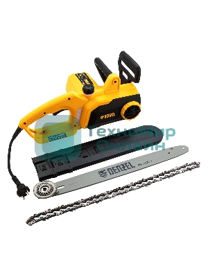 Пила цепная электрическая Denzel EDS-2200P 2,2кВт, поперечная, шина 45см, шаг 3/8, паз 1,3 мм, 63 зв