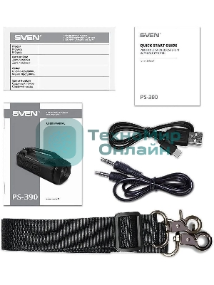 Мобильные колонки SVEN PS-390 2.0 черный