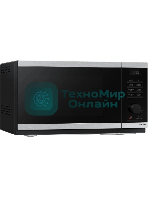 Микроволновая печь Samsung MS23DG4504ATBW нержавеющая сталь/черный, 23 л, 800 Вт, переключатели - сенсор, поворотный механизм