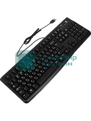 Клавиатура проводная Logitech K120 EER, USB, черный