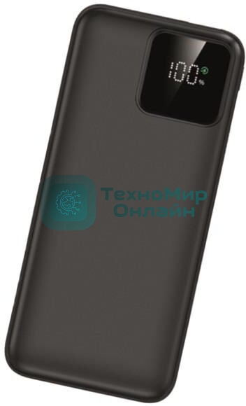 Внешний АКБ AKSBERRY E101 Violet PD22.5W/QC22.5W с дисплеем 10000mAh, черный