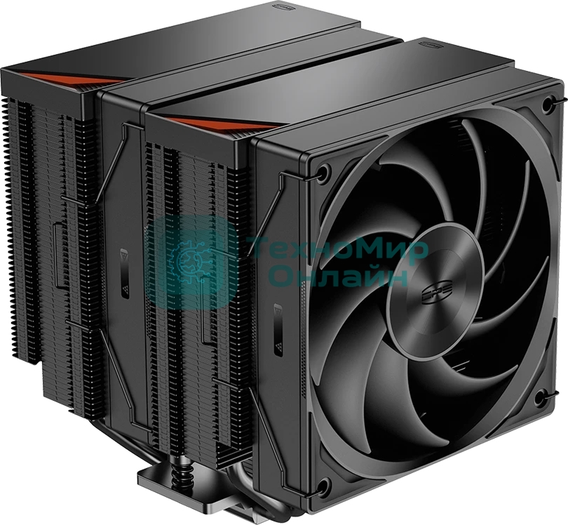 Кулер для процессора PCCooler RZ620 BK (260W, 4-pin PWM, 157.5мм, Al/Cu, 6x6мм, 1x120мм, 86.73CFM, 32dBA, 2200RPM, S: 1851/1700/1200/115X, AM5/AM4, черный)