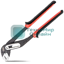 Переставные клещи усиленные Deli DL2612Z сталь Cr-V, 300 мм, раскрытие до 80 мм, 7-ми ступенчатая регулировка, прорезиненная рукоять