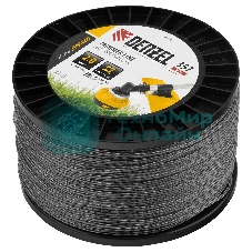 Леска для триммера Denzel двухкомпонентная витой квадрат, 2,0мм х 357м, на DIN катушке EXTRA CORD