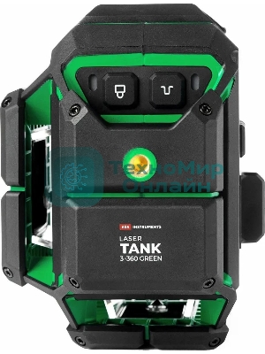 Уровень лазер. Ada LaserTANK 3-360 2кл.лаз. 515нм цв.луч. зеленый 3луч. (А00633)