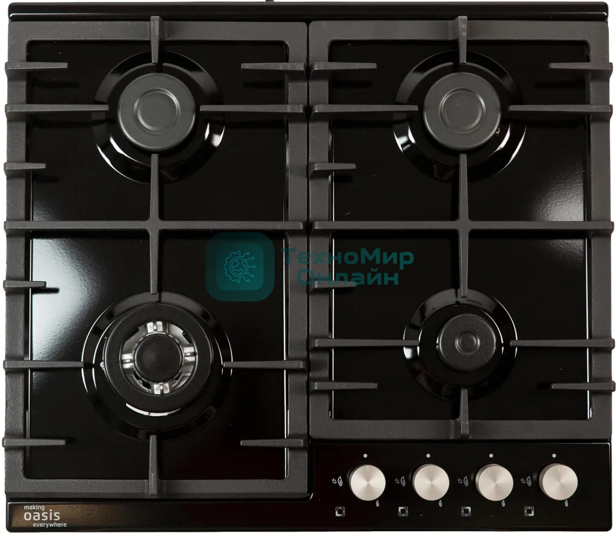 Газовая варочная поверхность Oasis P-MBRT черный