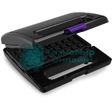 Вафельница Kitfort КТ-3611 800Вт черный/фиолетовый
