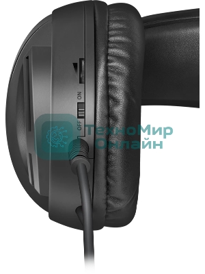 Гарнитура Defender Dexter RG чёрный, проводная, USB / 2 x mini jack 3.5 мм, подсветка