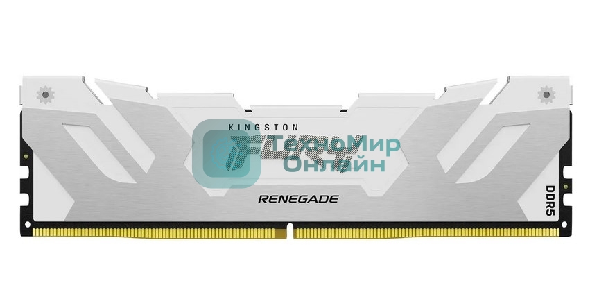 Оперативная память Kingston Fury Beast, DDR5, 16Gb (1x16Gb), 7200MHz, CL38, DIMM, с радиатором, белый