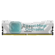 Оперативная память Kingston Fury Beast, DDR5, 16Gb (1x16Gb), 7200MHz, CL38, DIMM, с радиатором, белый