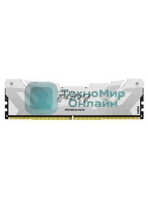 Оперативная память Kingston Fury Beast, DDR5, 16Gb (1x16Gb), 7200MHz, CL38, DIMM, с радиатором, белый