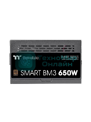 Блок питания Thermaltake Smart BM3 (PS-SPD-0650MNFABE-3), 650Вт, 80 PLUS Bronze, 120мм, модульный, черный